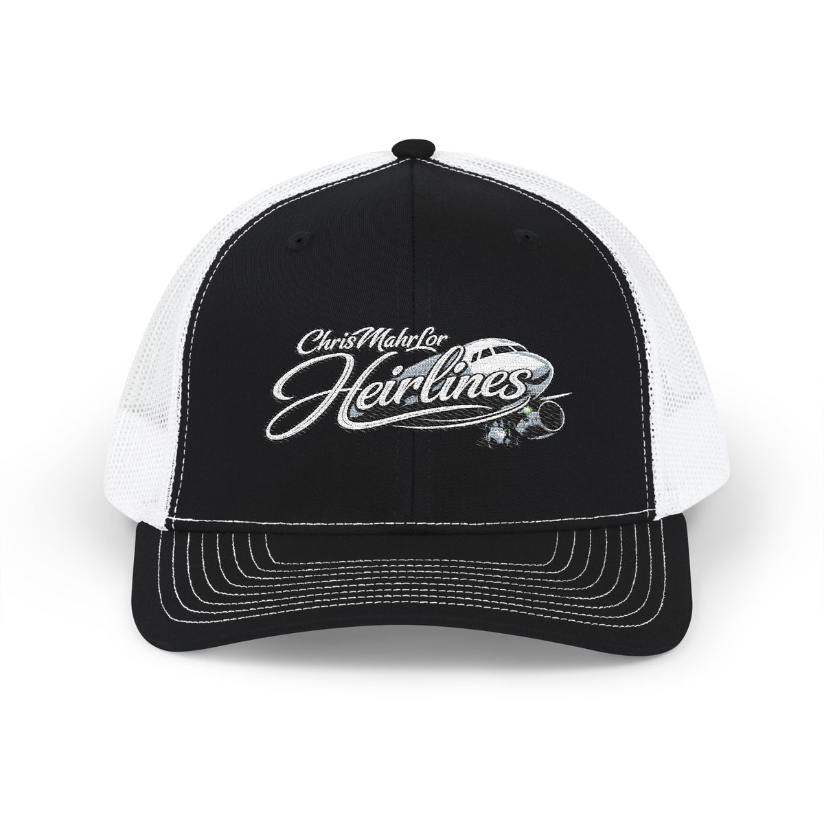 Heirlooms Classic Trucker Cap — Retro Script Snapback Hat
