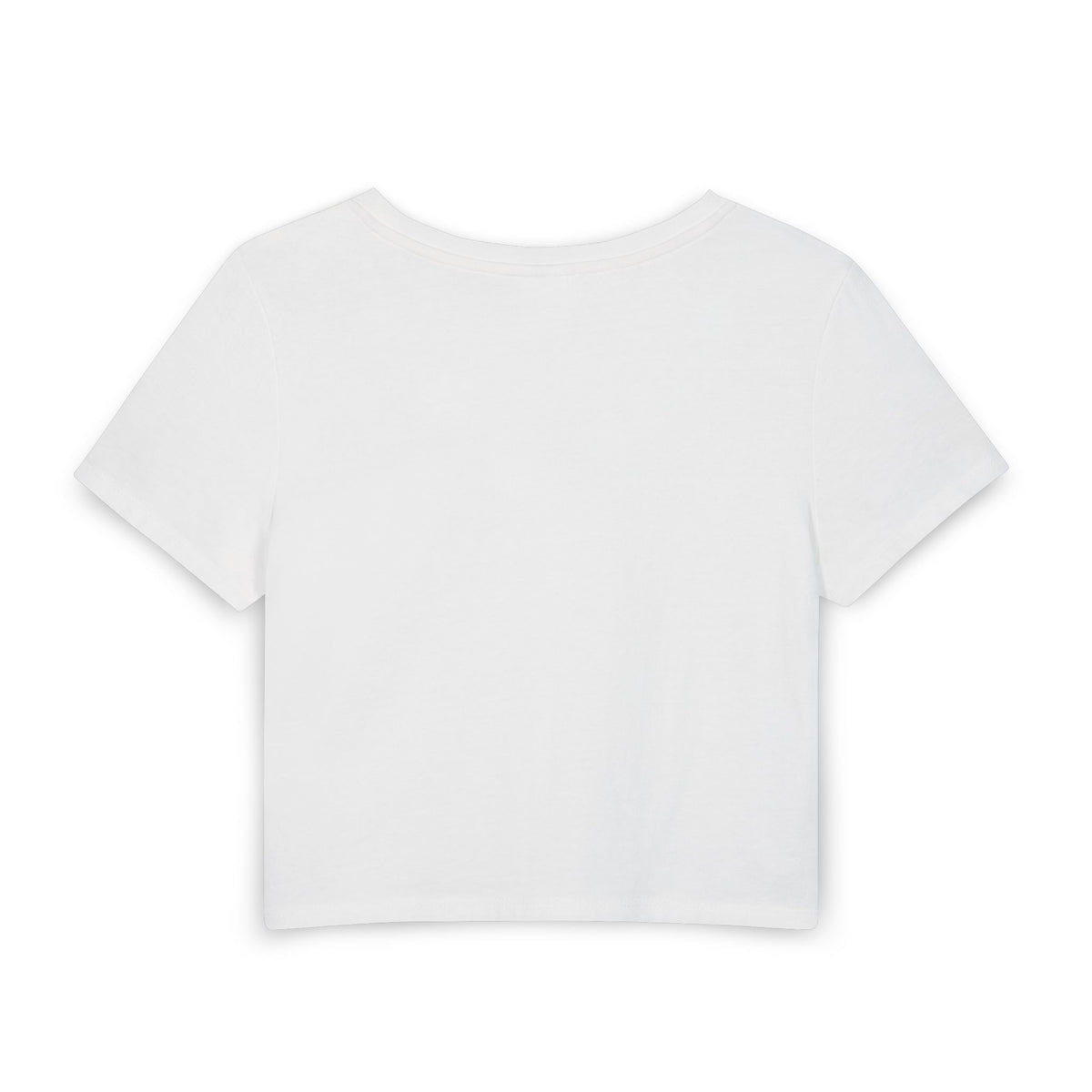 ChrisMahrLor Script Crop Tee — Women's Graphic Baby T-Shirt